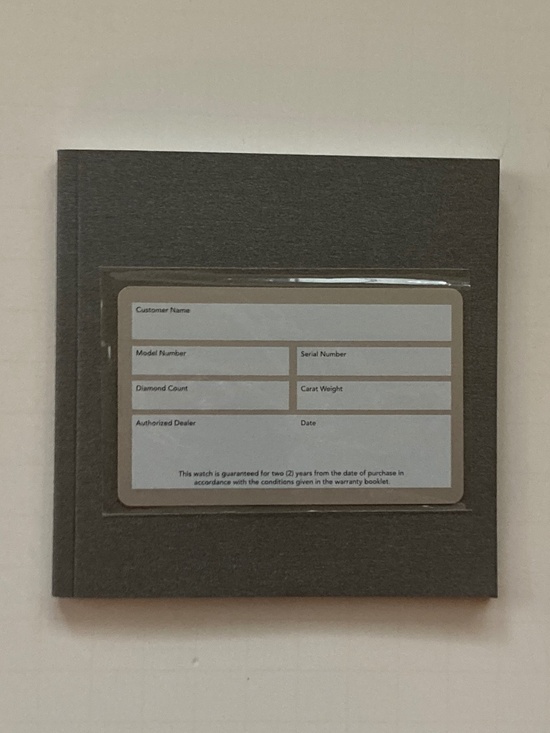 Michele Gray Watch Box/Cushion/Polishing Cloth/Manual/Warranty Card/NEVER USED!! main image 9